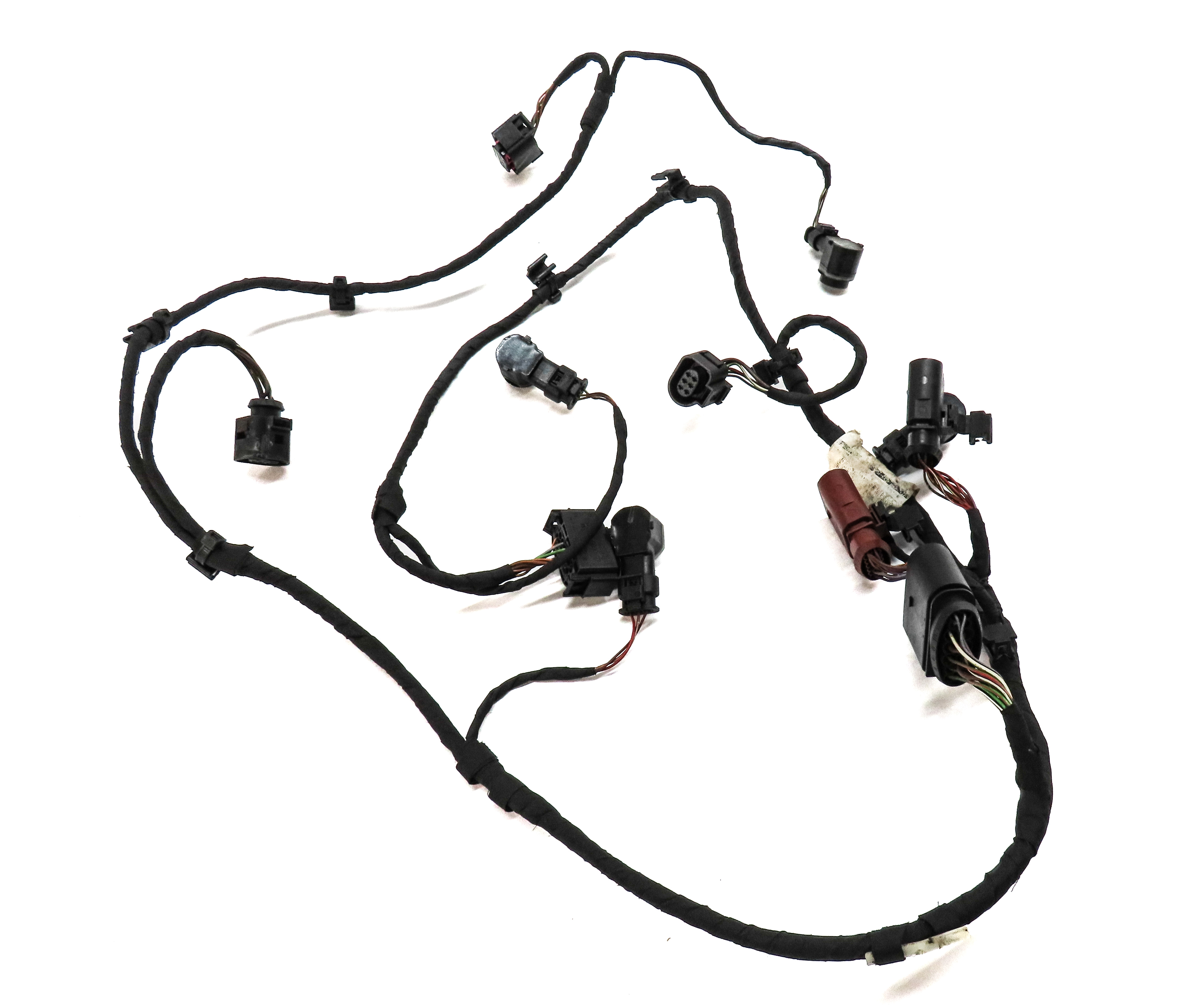 2015 AUDI Q7 PRESTIGE (4L) REAR PARK ASSIST PDC SENSOR SET/4 w/ HARNESS (Grey) — exact item pictured